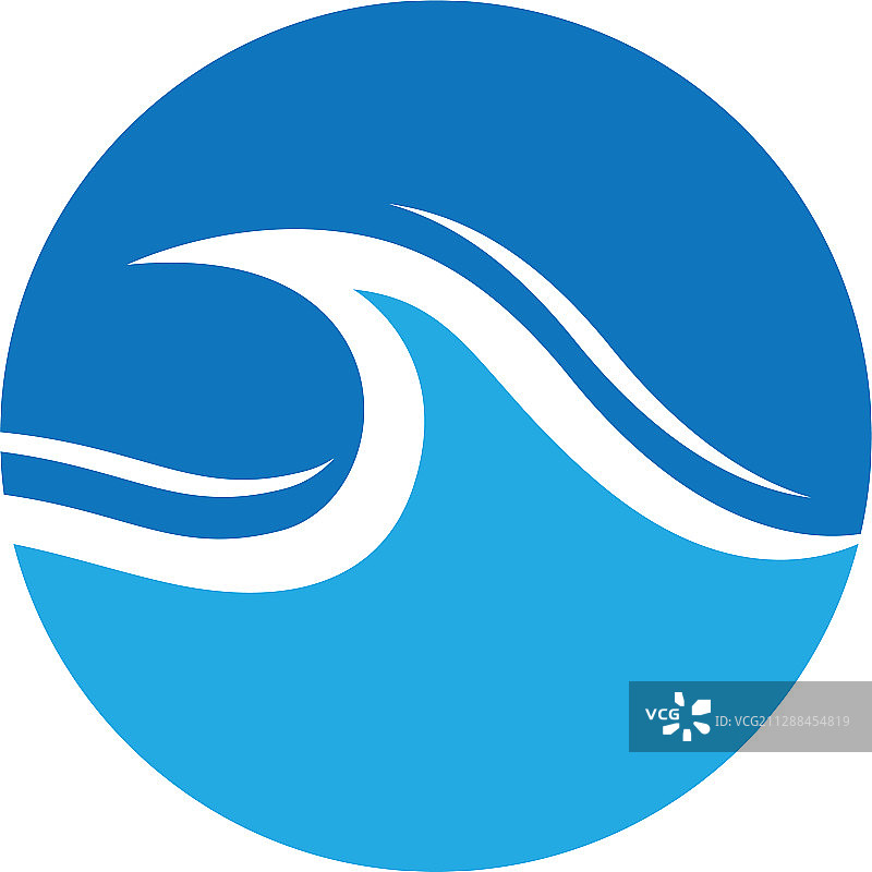 海浪Logo海洋风暴潮汐波浪图片素材