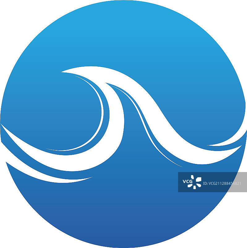 海浪Logo海洋风暴潮汐波浪图片素材