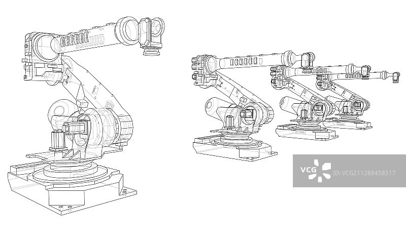 工业机器人机械臂图片素材