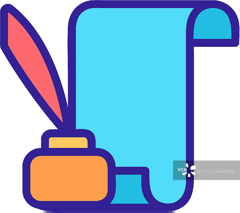 羊皮纸卷轴图标图片素材