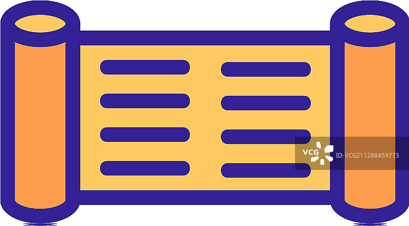 羊皮纸卷轴图标图片素材