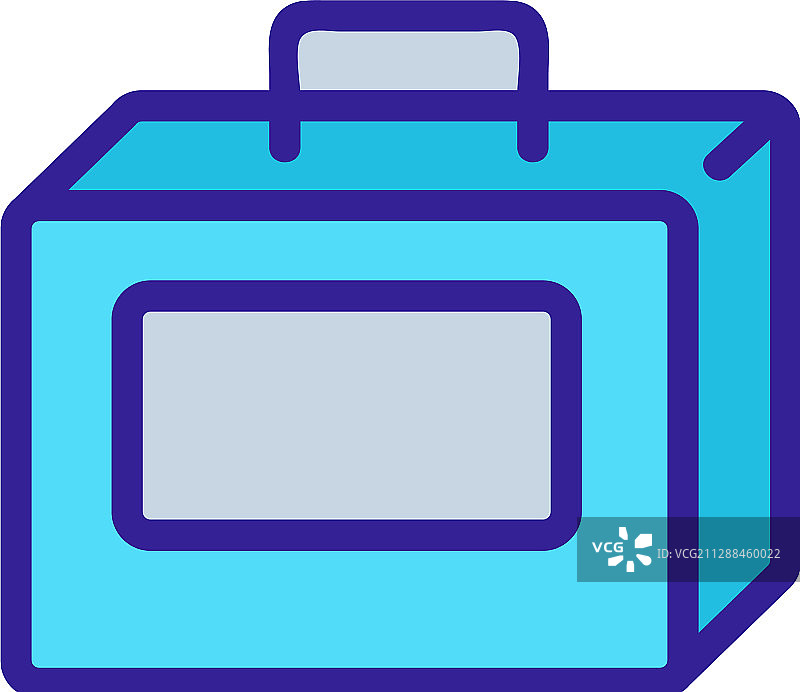 午餐盒轮廓图标图片素材