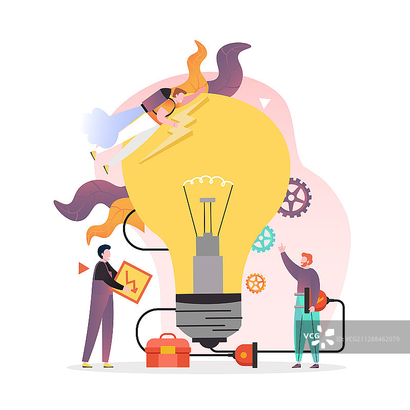 网页banner电力服务概念图片素材