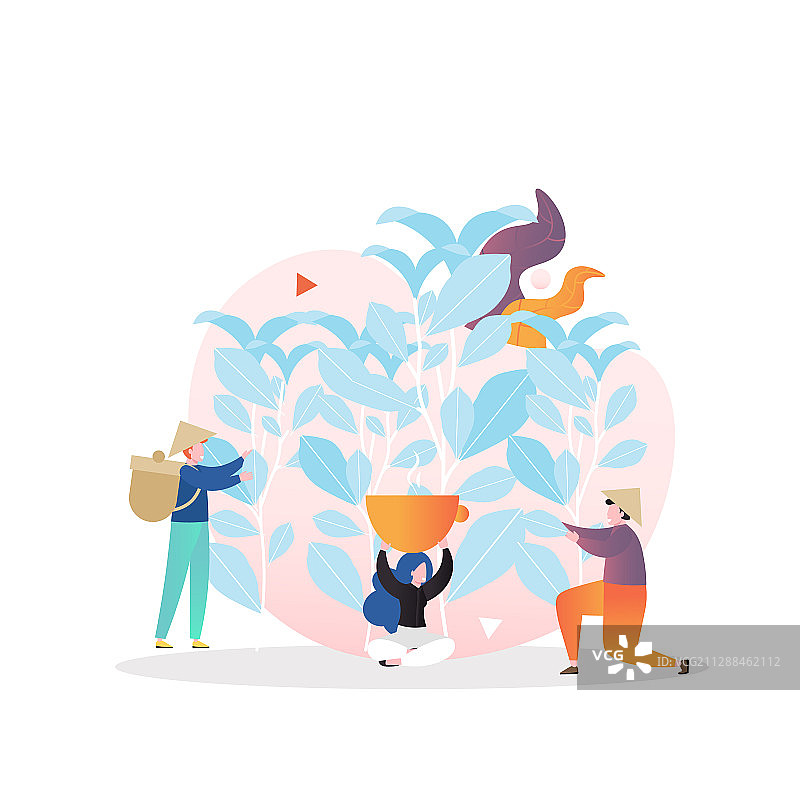 茶叶收割网页banner图片素材