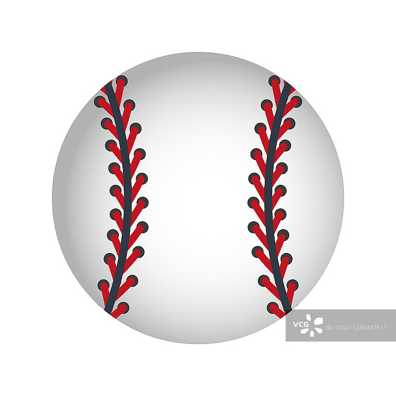 白色背景上的棒球图片素材