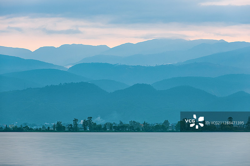 邛海暮色图片素材