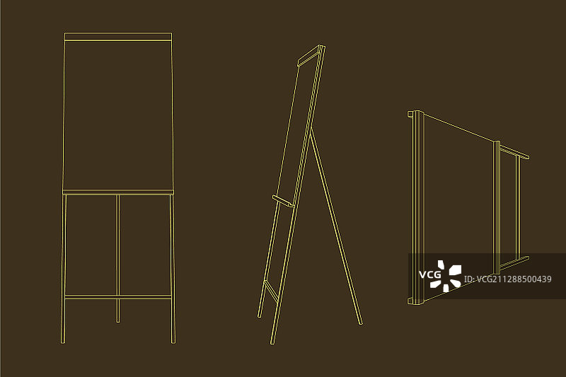 空白的挂图轮廓图片素材