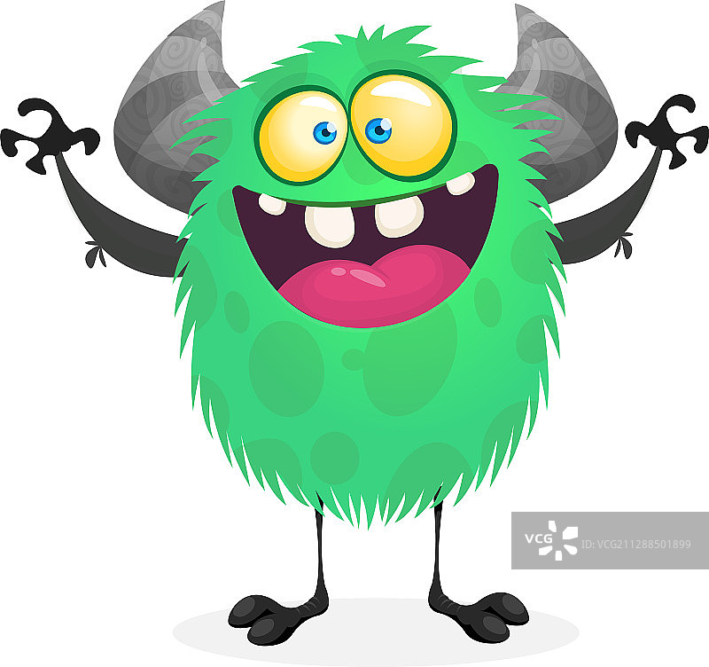迷你卡通怪物剪贴画图片素材