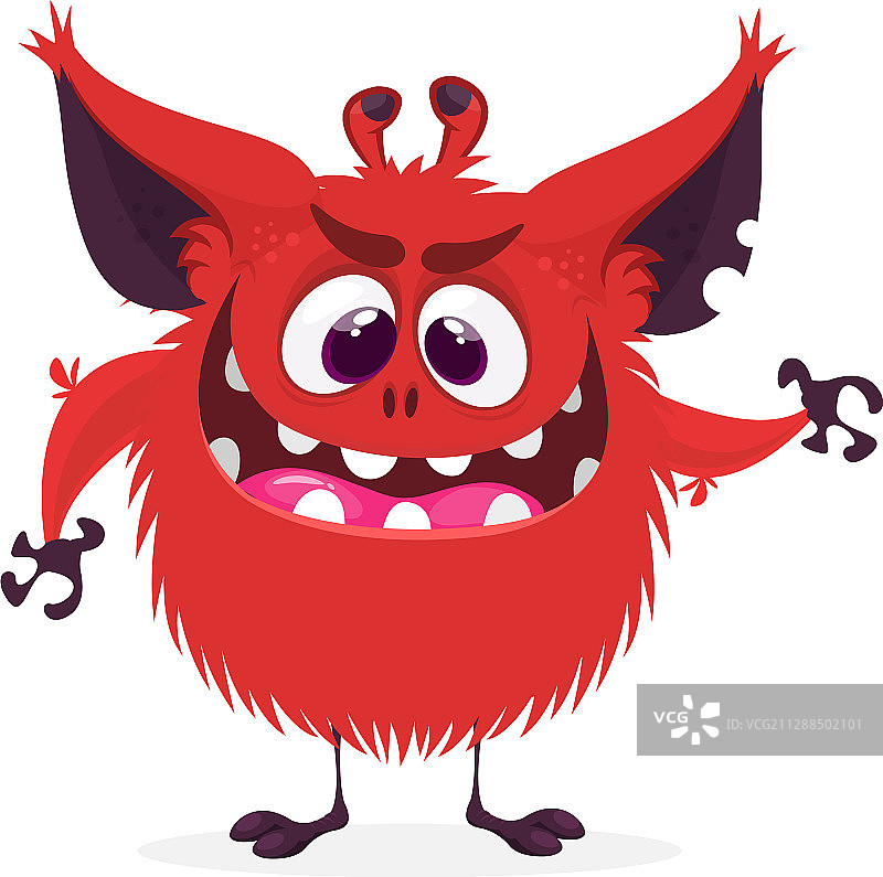 有趣的卡通怪物万圣节图片素材
