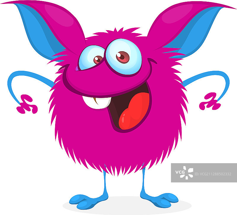 有趣的卡通怪物万圣节图片素材