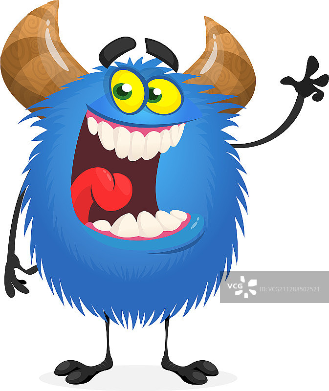 有趣的卡通怪物万圣节图片素材