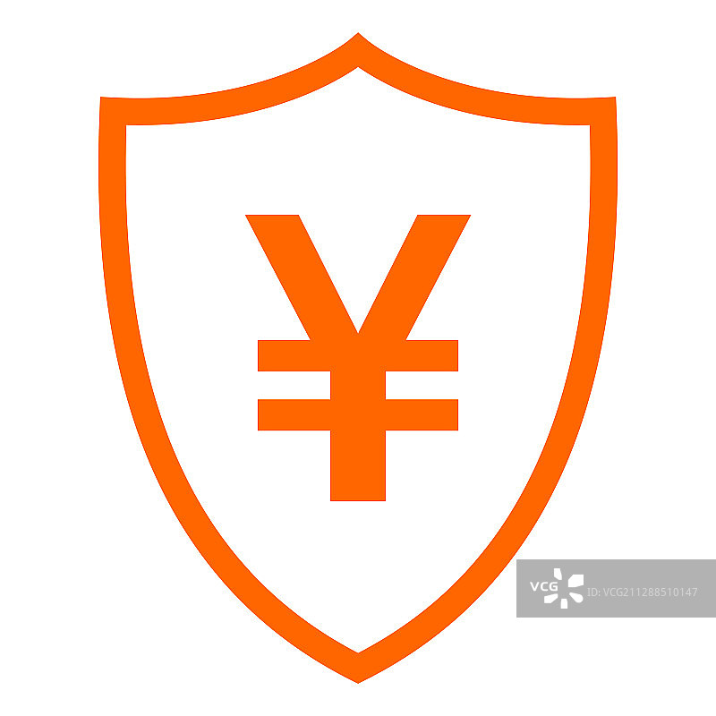 日元和盾牌图片素材