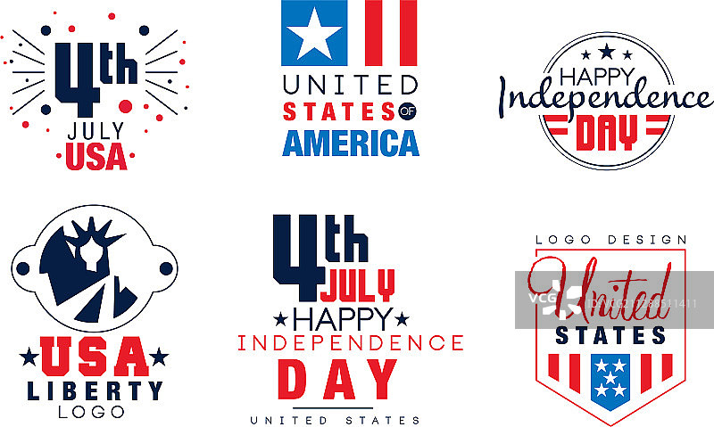 独立日标签合集图片素材