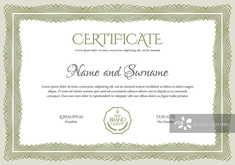 现代文凭证书模板设计图片素材