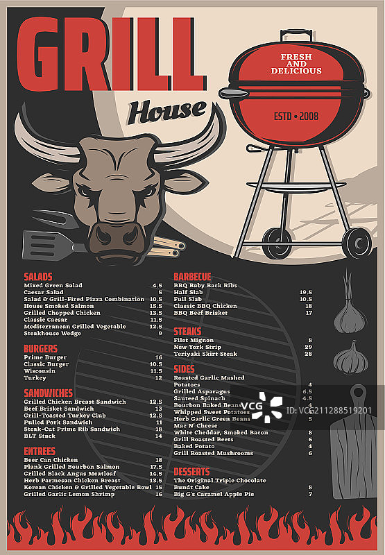 木炭烧烤架和烧烤用具图片素材