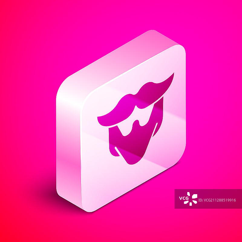 2.5D胡须图标图片素材