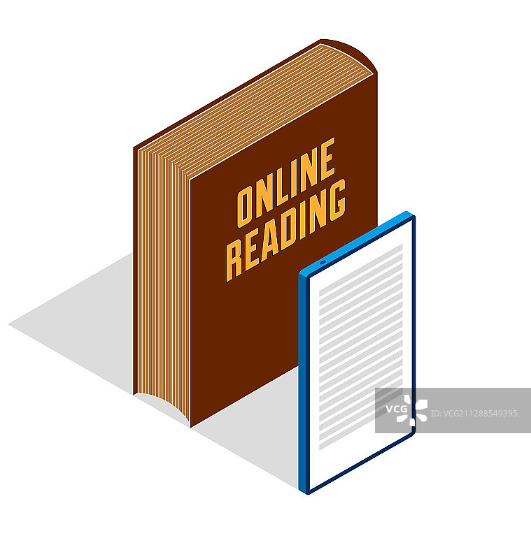 手机电子书概念3D图图片素材