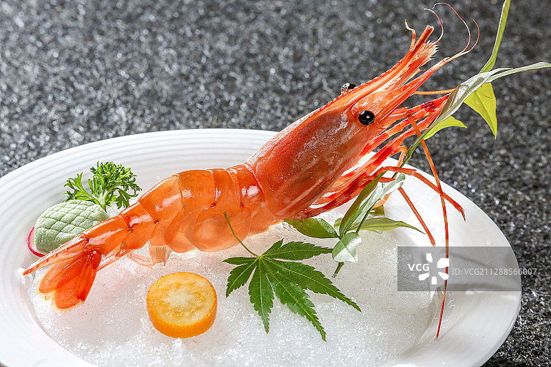 日本料理牡丹虾刺身图片素材