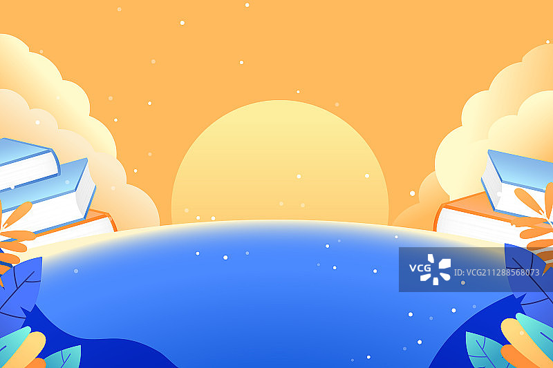 卡通在线教育学习课程知识辅导补习培训中高考考神学生矢量插画图片素材