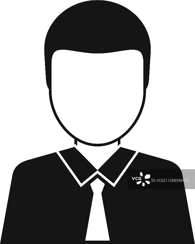 律师头像图标简约风格图片素材