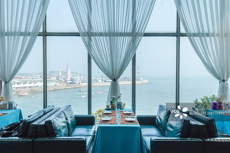海边西餐厅图片素材