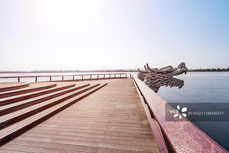 西安昆明池图片素材