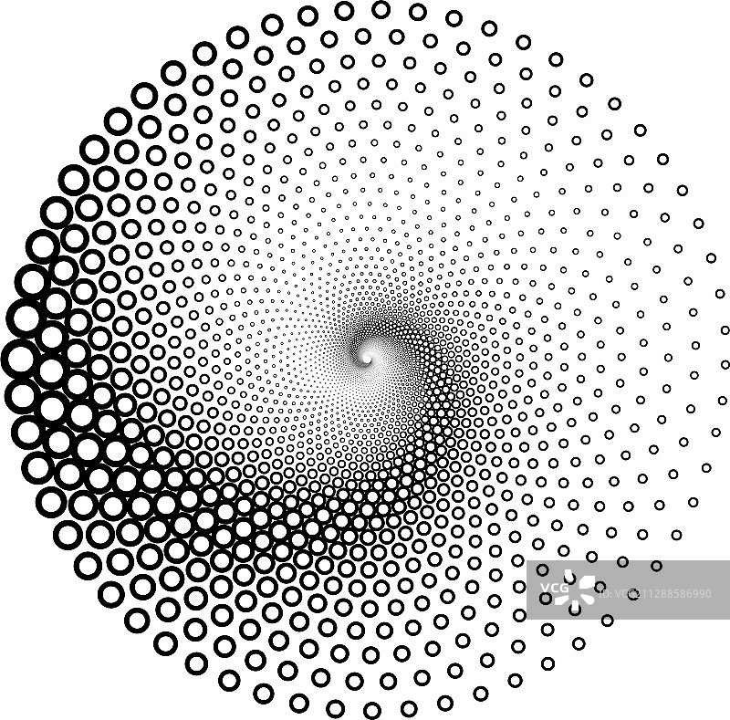 带点的半色调螺旋式图案或纹理图片素材