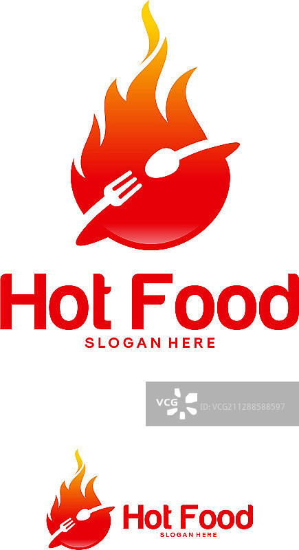 麻辣美食Logo模板图片素材