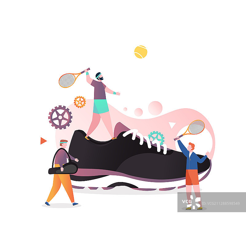 网球运动鞋网络banner图片素材