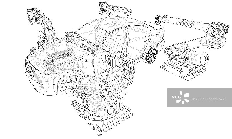 组装汽车图片素材