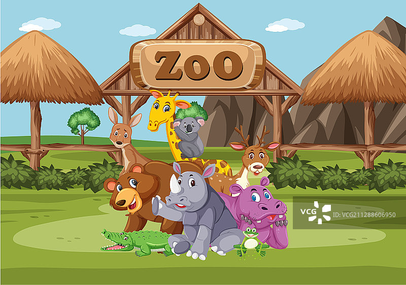 动物园里的野生动物图片素材