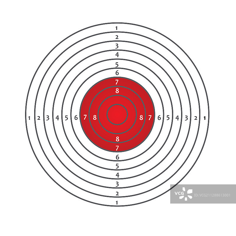 红白靶纸图片素材