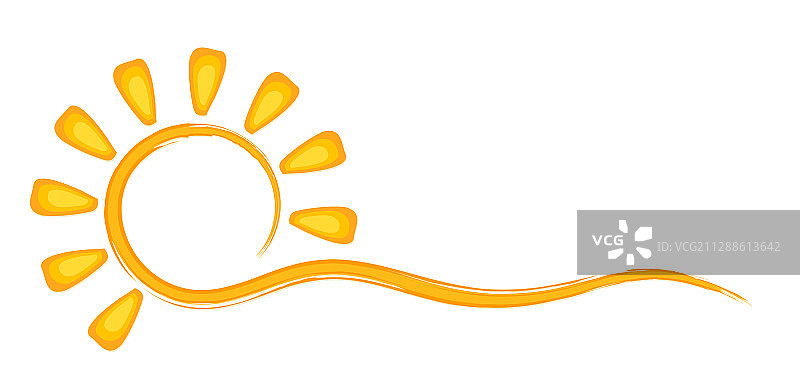 明亮太阳标志图片素材