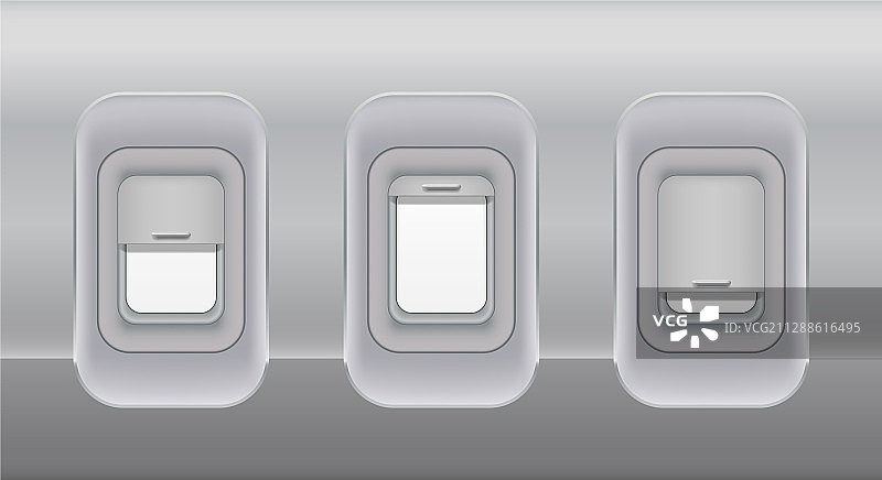 飞机机身舷窗内景图片素材