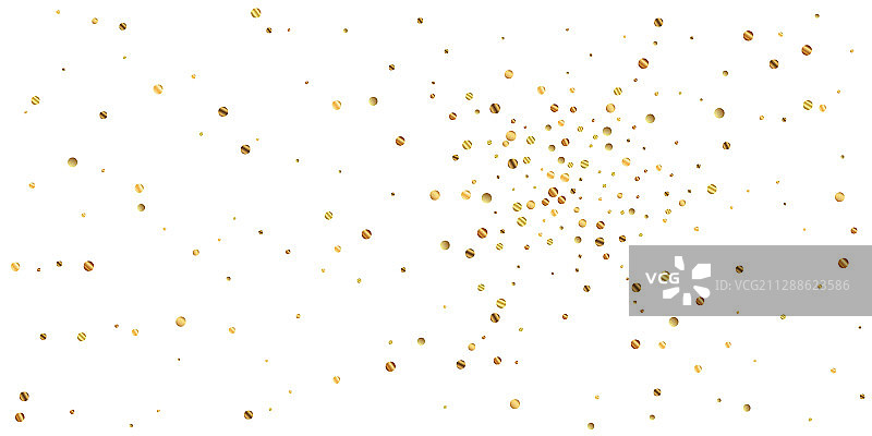 稀稀落落的金色五彩纸屑奢华闪闪发光的五彩纸屑sc图片素材