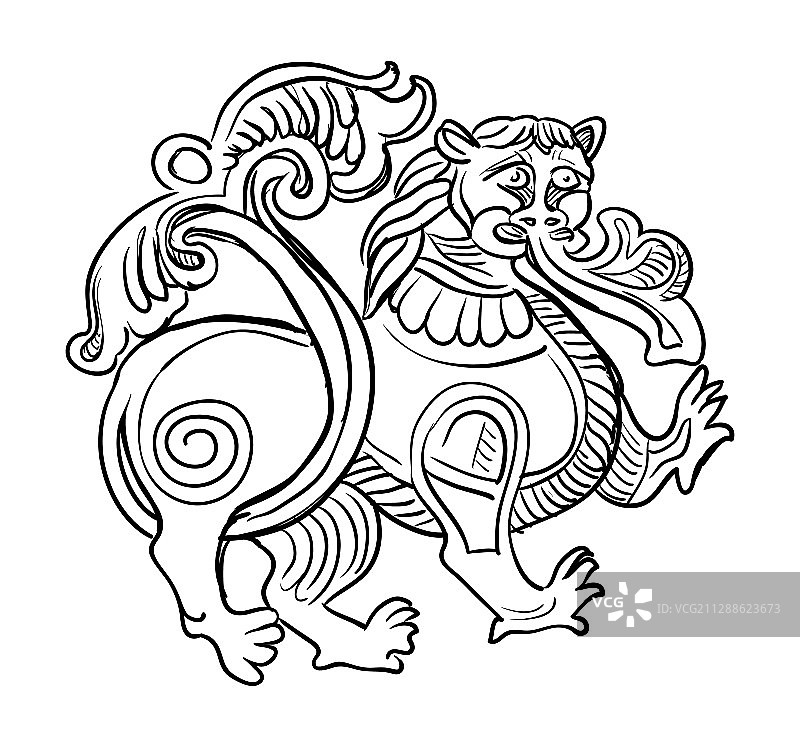 石狮子8图片素材