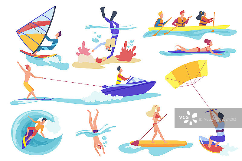 扁平风格卡通人物图片素材