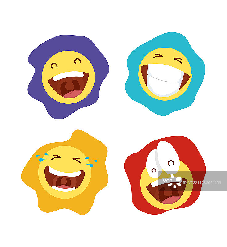 愚人节表情符号卡片图片素材