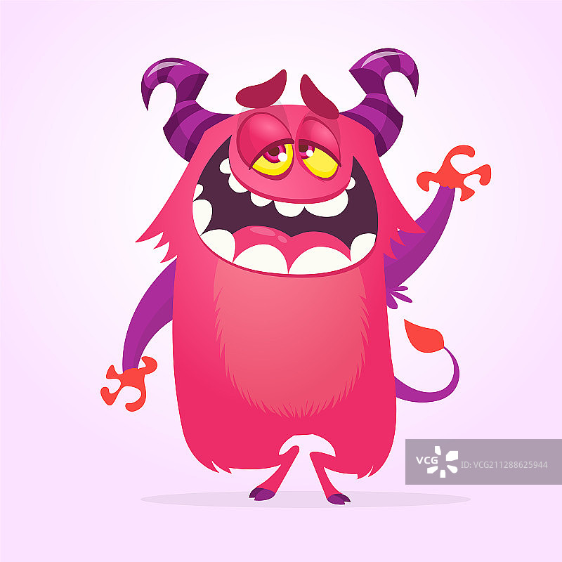 粉色怪物唱歌跳舞万圣节图片素材