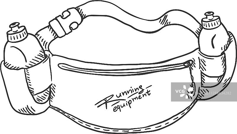 腰包素描图片素材