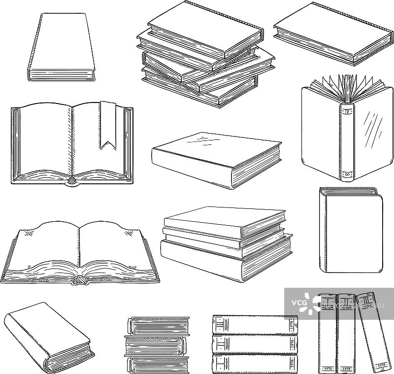 黑色素描本图片素材