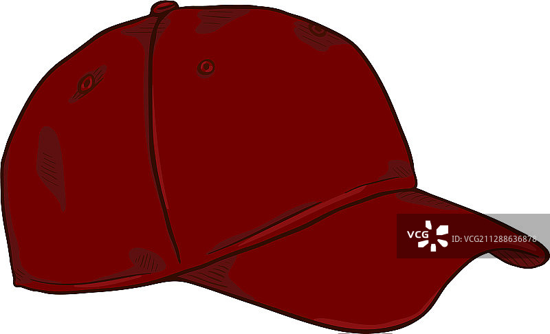 卡通经典空白棒球帽侧视图图片素材