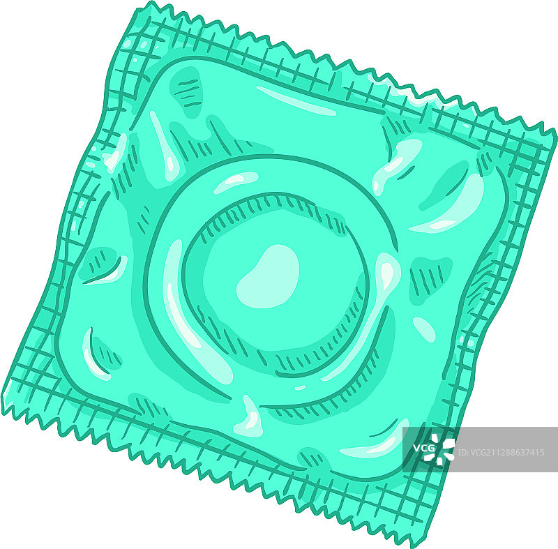 卡通安全套（空白包装）图片素材