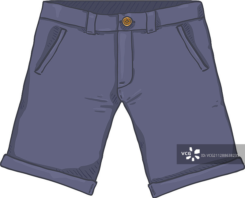 卡通紫色休闲短裤图片素材