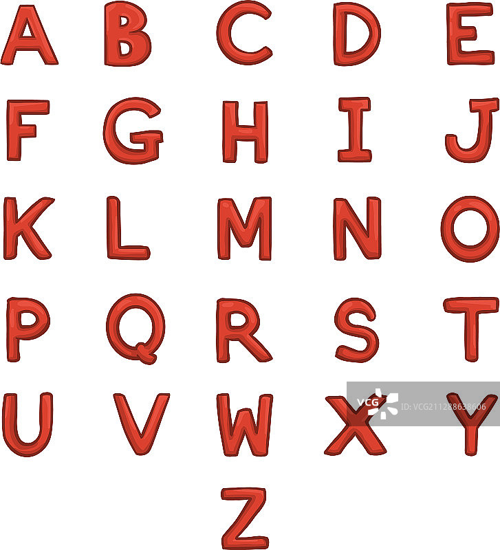 字母表ABC组合图片素材