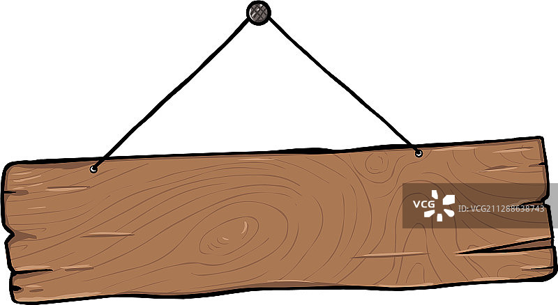 卡通木制单标牌图片素材