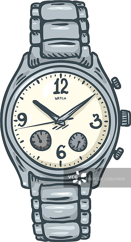 彩色经典男士腕表图片素材