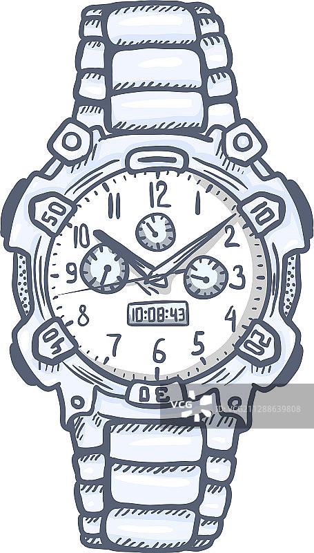 卡通现代男士腕表图片素材