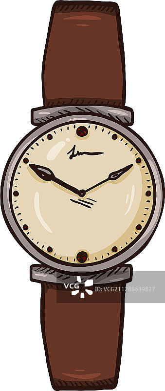 卡通女士腕表图片素材