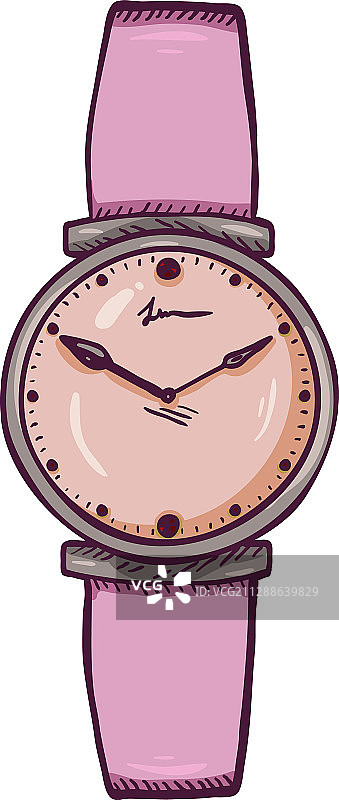 卡通女士腕表图片素材